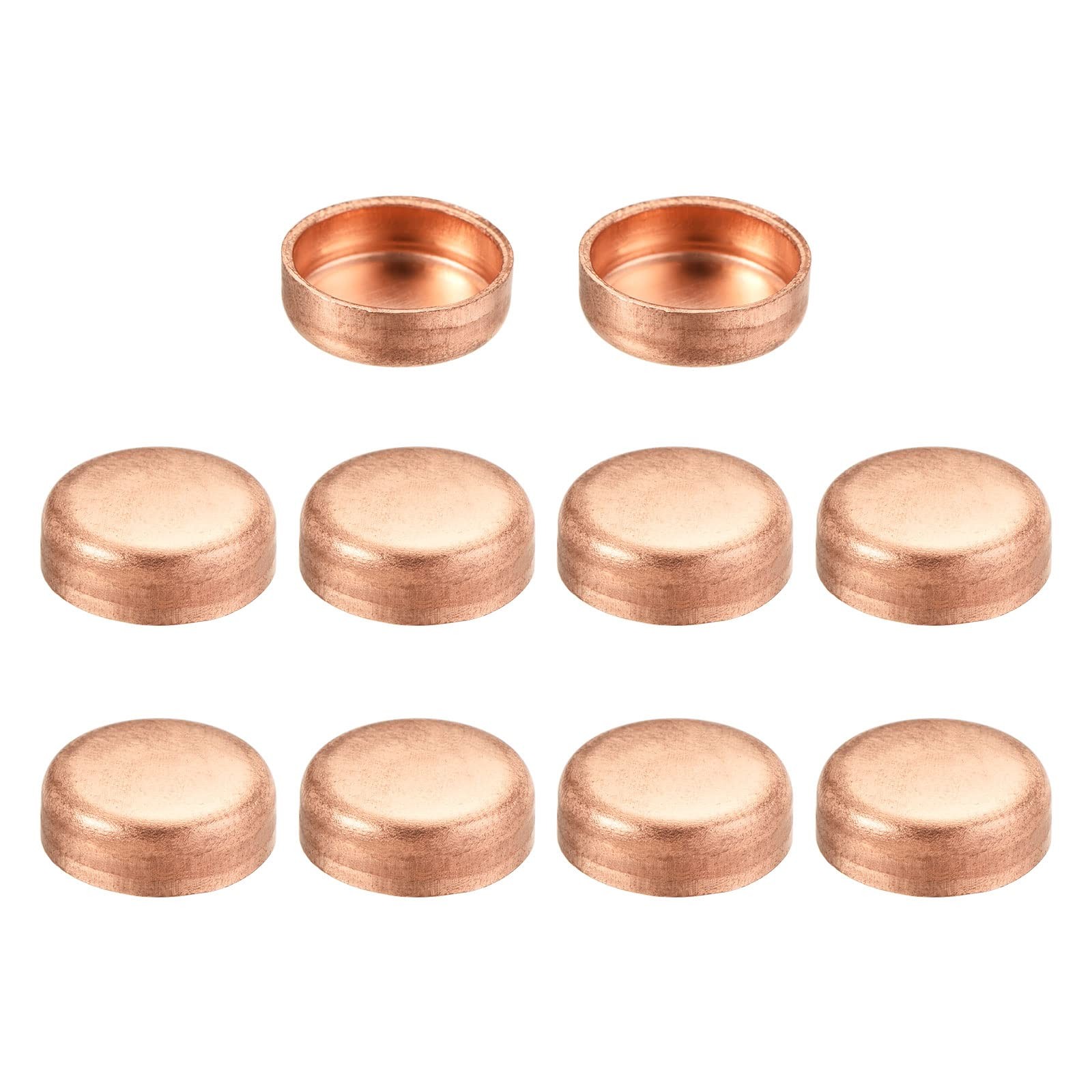 Copper End Cap Pipe Fitting Sweat Plug Connection 12.7mm(1/2") ID for Water P...