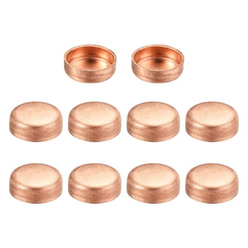 Copper End Cap Pipe Fitting Sweat Plug Connection 12.7mm(1/2") ID for Water P...