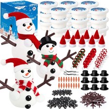 18 Pack Stocking Stuffers Kids, Christmas Crafts Snowman Kit Kids 18 Snowman