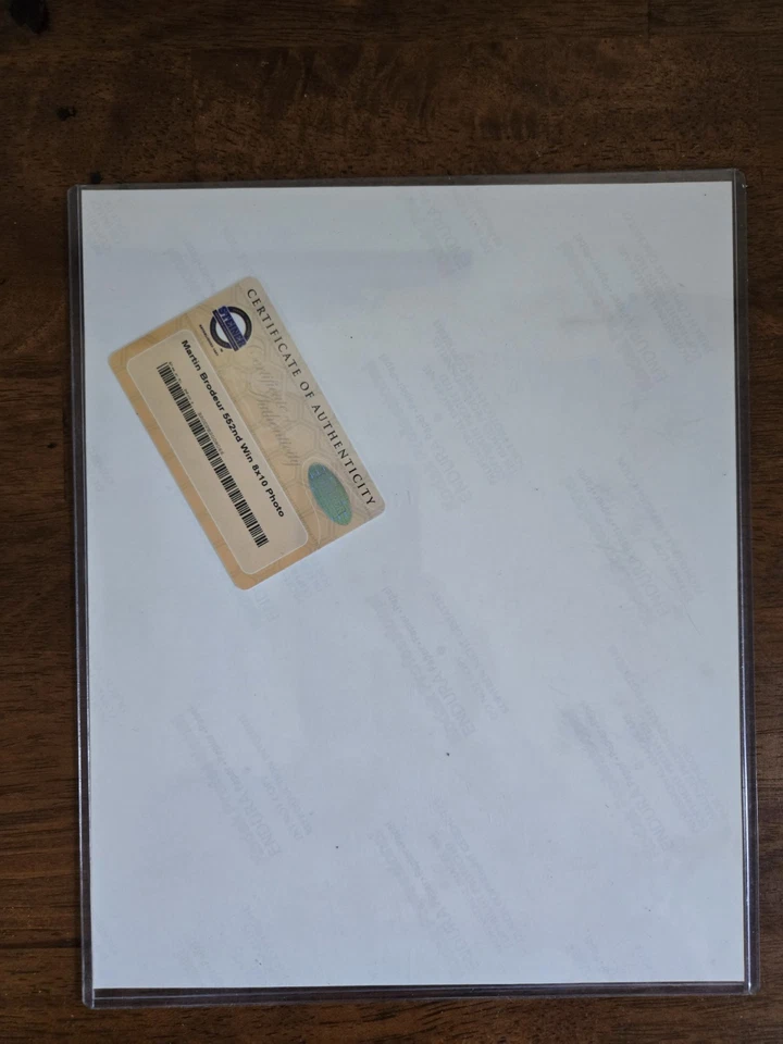 HOF Martin Brodeur Signed New Jersey Devils 8×10 Photo Auto Steiner Sports COA  - Image 2 of 2