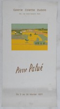 [AFFICHE D'ART]  Pierre PALUE : Vu floue sur la campagne #Colette Dubois, 1977