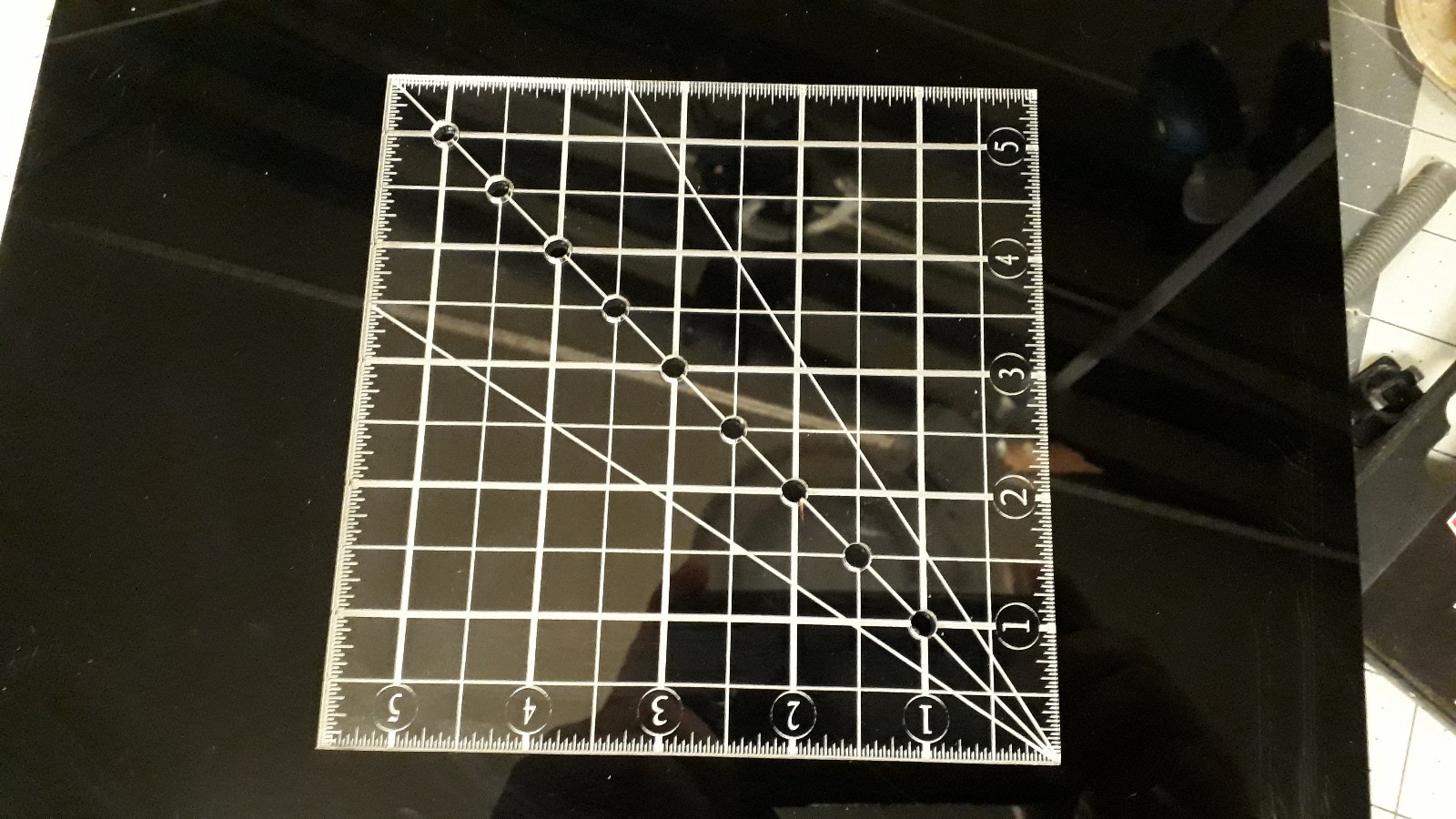 Acrylic Grid Square Quilting Ruler 5.5x5.5 | eBay