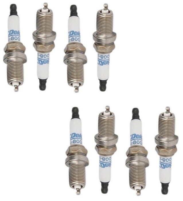 Set Of 8 Spark Plugs AcDelco For Jaguar XK8 XJ8 Vanden Plas S-Type Super V8