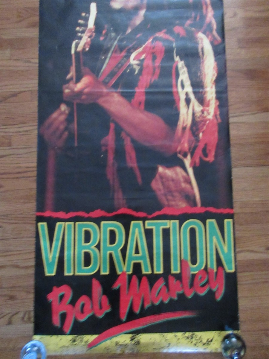 Vintage 1988 Bob Marley Positive Vibration Large Door Poster BL180