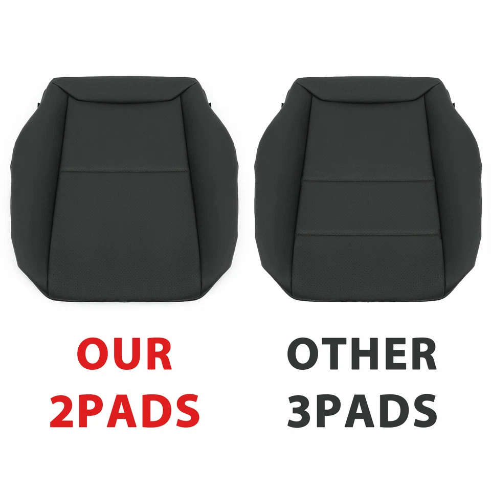 2 Pads Driver Bottom Seat Cover For Mercedes Benz C250 C300 C350 2008-2014 - Image 3 of 4