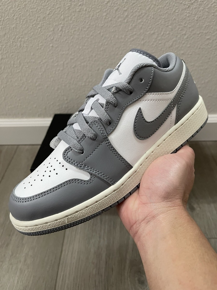 Nike Air Jordan 1 Low Vintage Grey (GS) Size 7Y/8.5W 553560