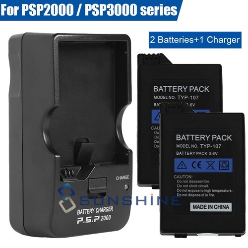 3600mAH 3.6V Battery Pack + Wall Charger FOR PSP 2000 2001slim 3000 3001 lite - Picture 9 of 32