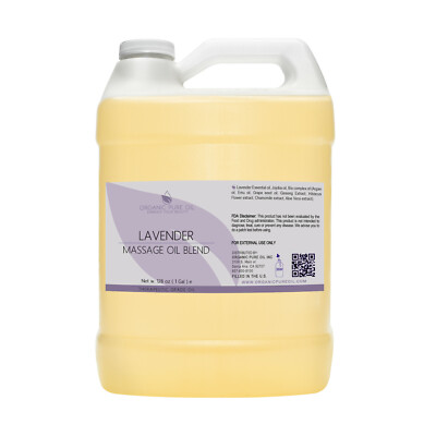 Lavender Massage Oil Blend Bulk 1 Gallon Essential Oil Argan Emu Soothing Calm