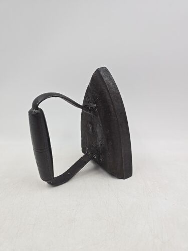 Antique No 7 SAD Iron Clothes Flat Door Stop Cast Laundry Black Handel Heavy