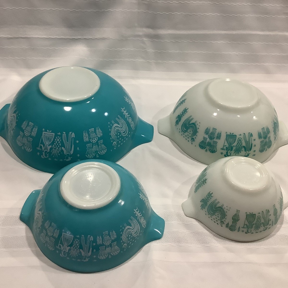 Vintage Pyrex Butterprint (Amish Cinderella) Mixing Bowls