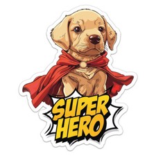 Labrador Retriever Dog Vinyl Decal Waterproof Car Bumper Sticker