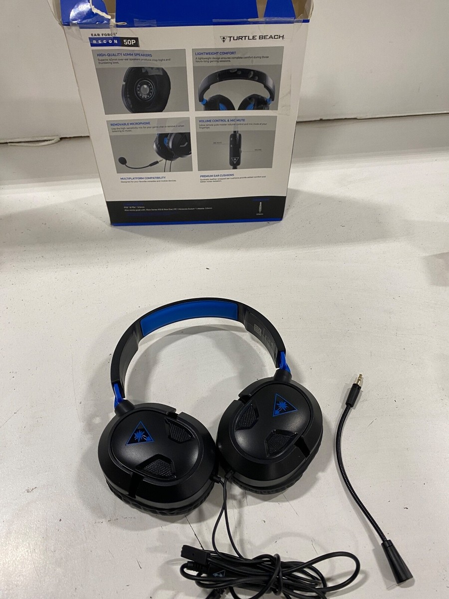 Turtle Beach Recon 50 Gaming Headset - Removable Mic, 40mm Speakers For PS5, PS4, Xbox, Nintendo & PC
