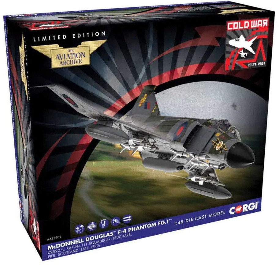 Самолет Corgi McDonnell Douglas F-4 Phantom FG1 1970-х годов отлитый под давлением в масштабе 148 AA27902 27190₽