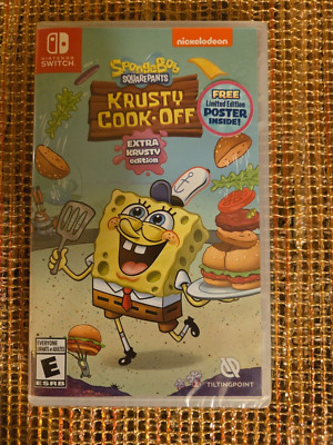 Spongebob Krusty Cook-Off Extra Krusty Edition (Nintendo Switch) NEW, Sealed