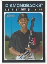 2020 Topps Heritage Minor League Glenallen Hill Jr Autograph Auto Diamondbacks