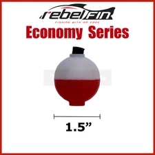 1.5" inch 25mm ROUND - RED & WHITE - Fishing Bobber Float 10 to 1000 Count Packs