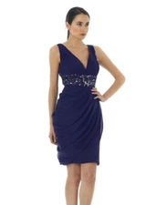 NWT Morrell Maxie Royal $300 Short Dress Bodycon Mini $300 Formal Gown Size 6