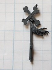 Warhammer 40k Ork Bits Nobz Boss Glyph Pole w Hair Tail Crossed Bones