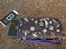 Nightmare Before Christmas Sketch Tech Wallet w Wristlet Black  Purple NWT