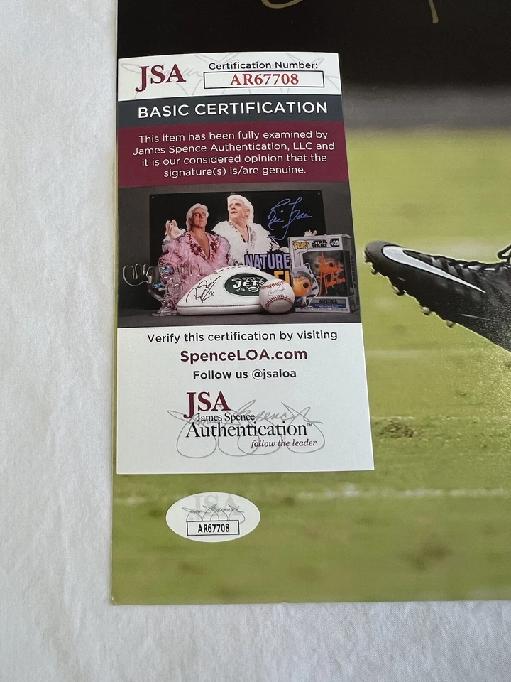 Foto autografiada firmada por Joshua Caleb Gordon Jacksonville Jaguars 20x17 certificado de autenticidad JSA Foto 3 de 4