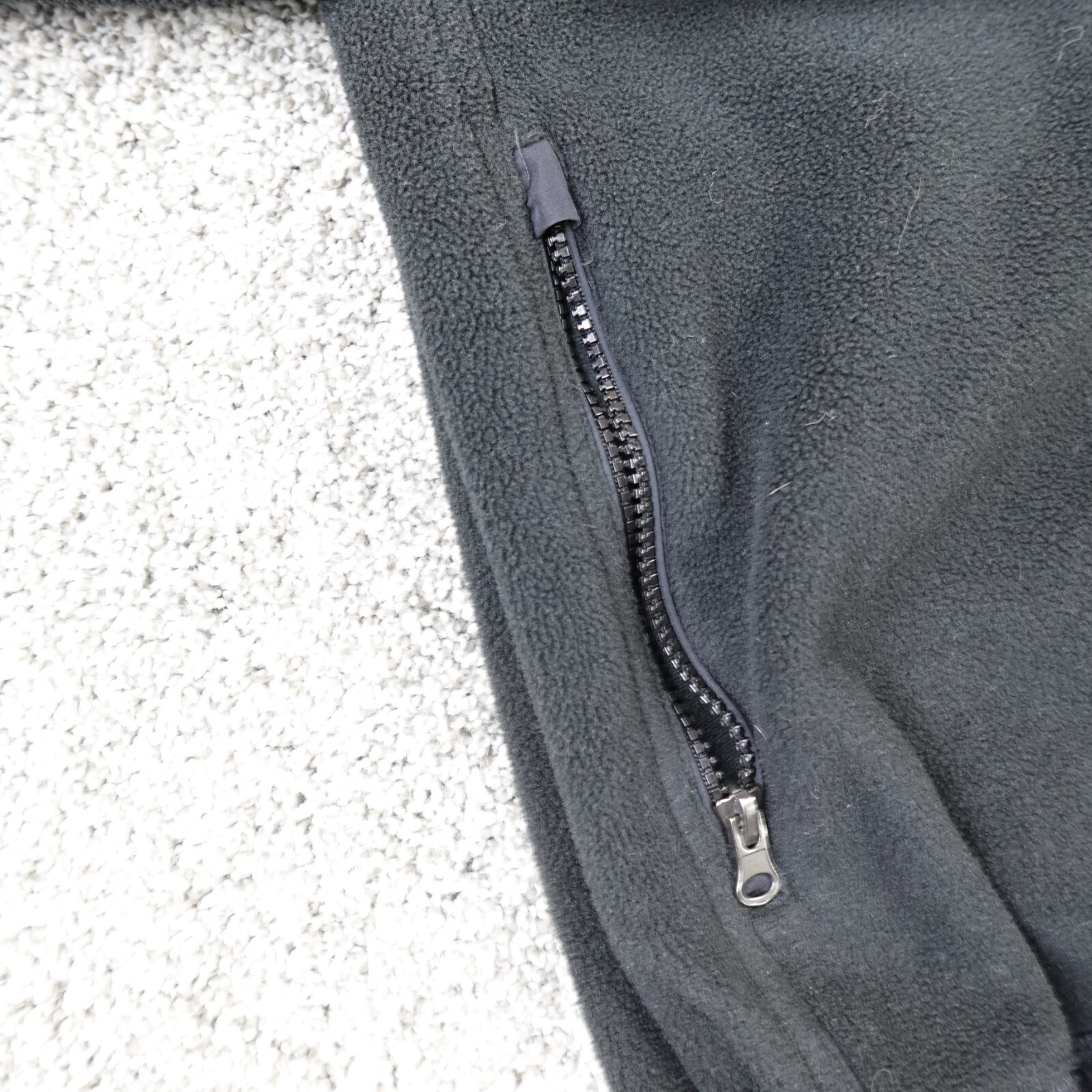 Giacca Vintage Polo Ralph Lauren Uomo L Nero Pony Pile Bomber Polartec Zip Cappotto