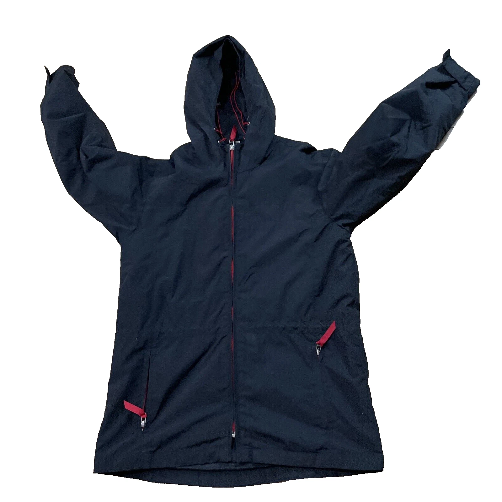 AMICA Lightweight Jacket Mens 38 chest (Size M) Black Red Zip Nylon Spring Gorp