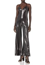 norma kamali jumpsuit size :40 Large color :silver