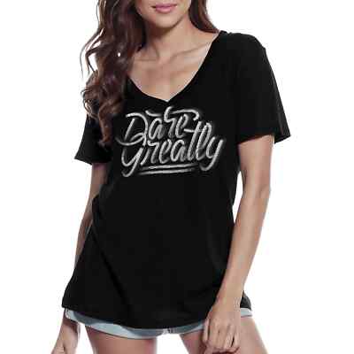 ULTRABASIC Damen T-Shirt V-Ausschnitt Wage Wachstum Wage Growing T-Shirt Vintage