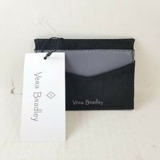 Vera Bradley Midtown Slim Card Case Wallet..Black New