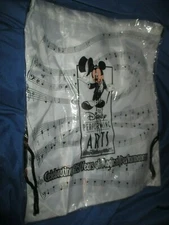 DISNEY PERFORMING ARTS Celebrating 25 Yrs Mickey Mouse Cinch Bag/Backpack LOT 5