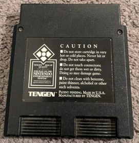 Nintendo NES TENGEN MLB RBI Baseball Video Game - Black Tested & Works