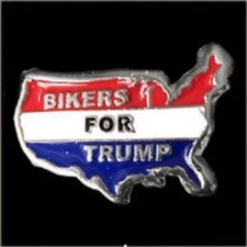 Bikers for Trump Pin - Biker Pins - Motorcycle Pins