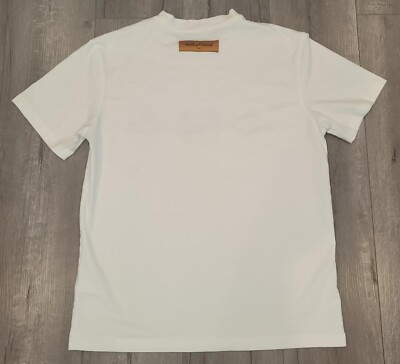 LOUIS VUITTON ホワイト Tシャツ M(10-3) LOUIS VUITTON MENS Multicolor Monogram Print Short Sleeve T-Shirt