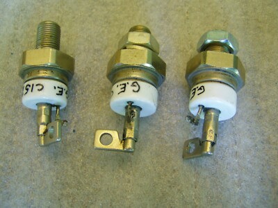 Lot of three (3) G.E. Powerex C152N Silicon Controlled Rectifier SCR 100-A 800-V
