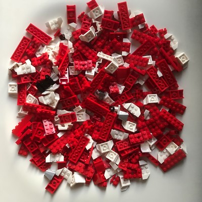 360 LEGO TEILE weiß & rot Teile City - Autoteile - Autoform Teile einige selten