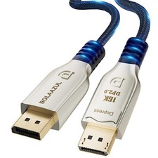 3ft DisplayPort 2.0 Cable 16K DP 2.0 16K 60Hz 8K 120Hz Braided Monitor Cord