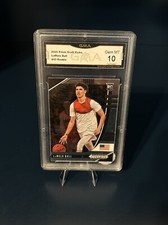 LaMelo Ball RC GRADED 10!! GMA GEM MINT, 2020 Prizm Draft Picks #43 Hornets