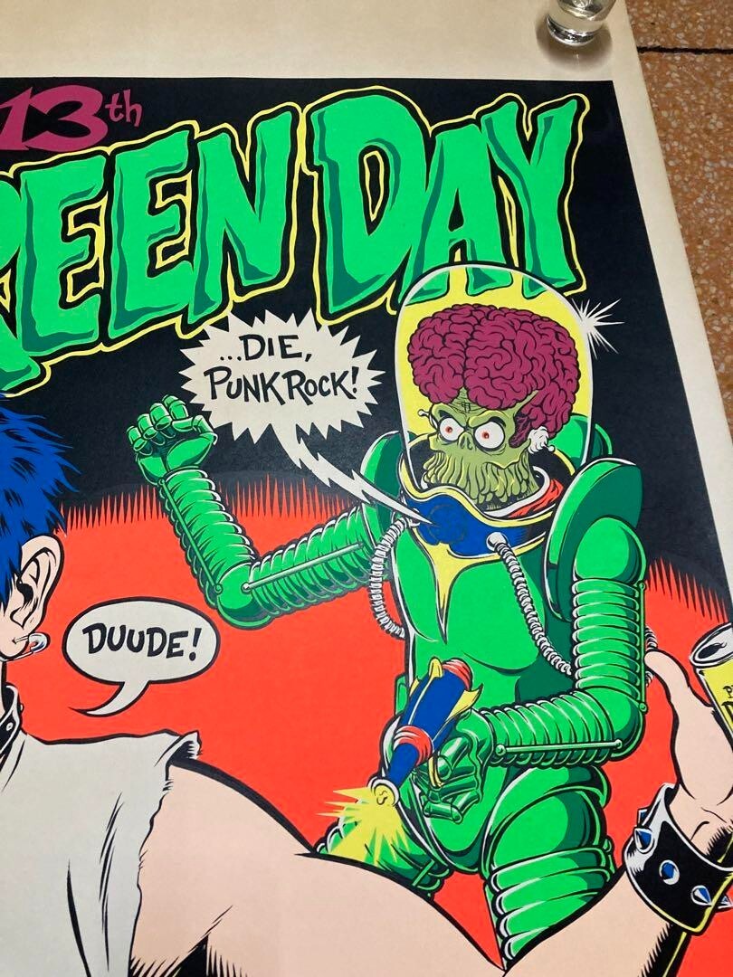Chris Cooper Coop / Green Day 1995 Original Gig Poster Ed