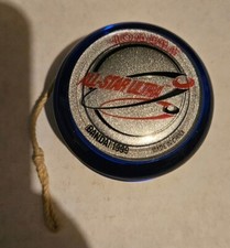 Yomega Yo-Yo All-Star Ultra with Bandai 1999 Blue  Silver Vintage