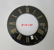 Cadran annulaire marbre noir pendule horloge Ø 73 - 130 mm dial (A4)