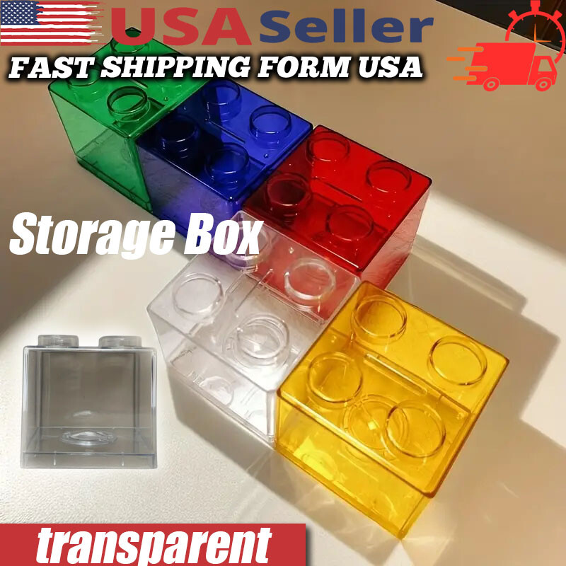 1pc Transparent Jewelry Storage Case, Desk Drawer Storage Box Container