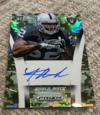 2014 Panini Prizm Khalil Mack Auto Rookies Camo Prizm 75/100 RARE
