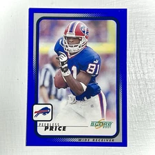 Peerless Price 2001 Score Blue Color Match #23 MINT Bills Legends Jersey UT Vols