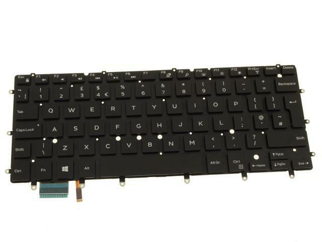 Dell Xps 13 9343 9350 9360 Uk Black Backlit Keyboard 7dtj4 07dtj4 08fc81 8fc81 For Sale Online