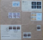 USSR lot of 6 demand letters with special stamps in multiple franking!