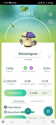 Pokemon Go Shiny Amoonguss