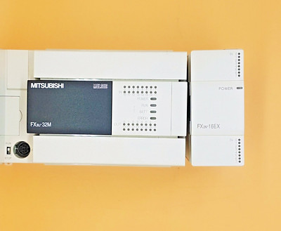 MITSUBISHI MELSEC FX3U-32MR-ES PROGRAMMIERBARE STEUERUNG +FX2N-16EX