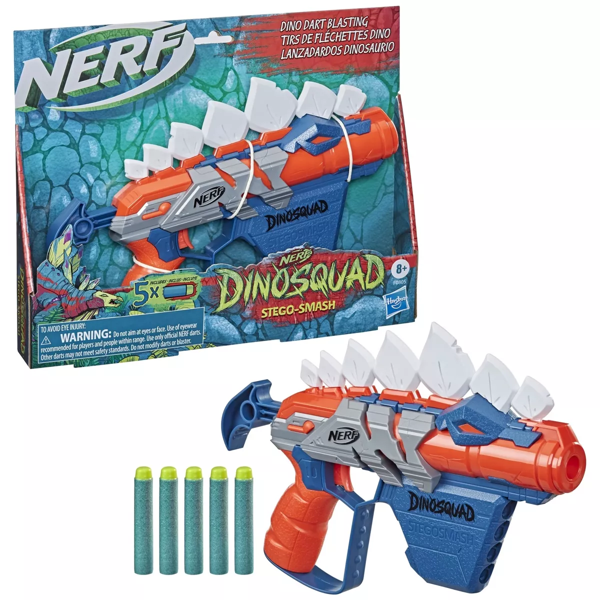 Nerf Dinossauro Squad Stego Smash - Hasbro