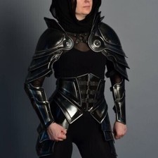 Medieval Princess Elf Fantasy Costume Larp elven steel Armor Lady Female Costume
