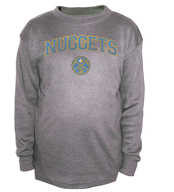 NBA Youth Kids Denver Nuggets Basketball Long Sleeve Shirt - Small (6/7) | eBay